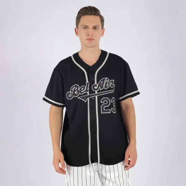 Custom Black Black-Gray Authentic Baseball Jersey - Image 2